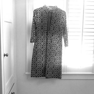 Gretchen Scott gray/light blue dress size small